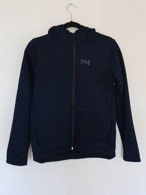 Helly Hansen Navy Full‎ Zip Fleece Hoodie (Youth XL (14 / 164)